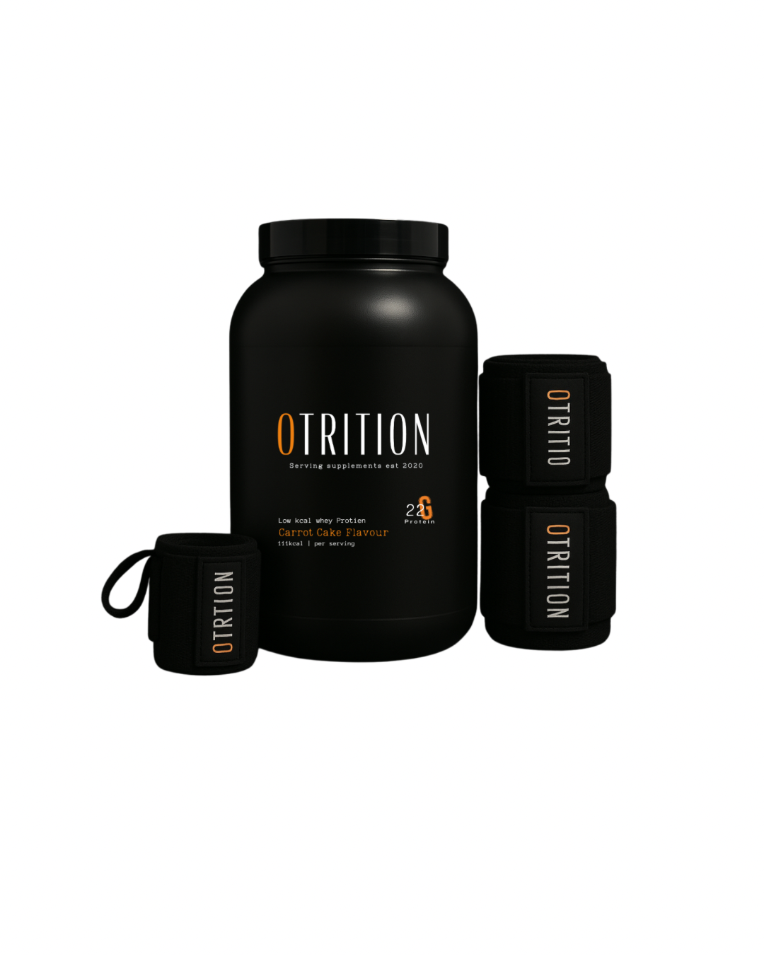 Protein shake x wrist & elbow wraps